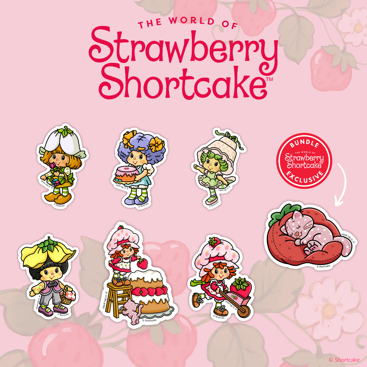 The Strawberry Shortcake Expansion Sticker Bundle