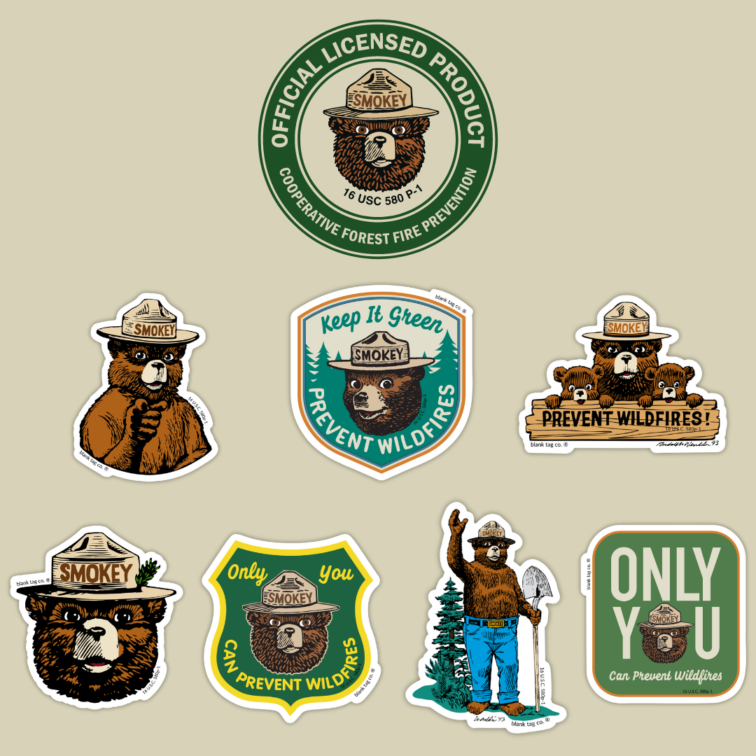 The Smokey Bear Sticker Bundle