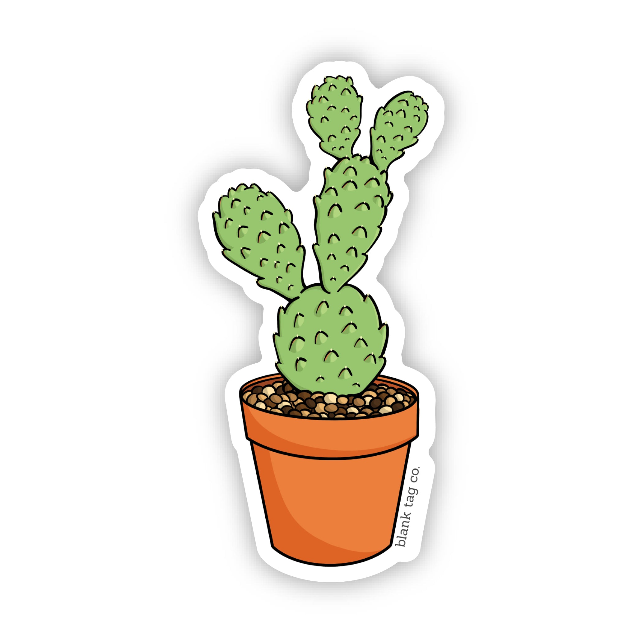 The Flat Mini Cactus Sticker