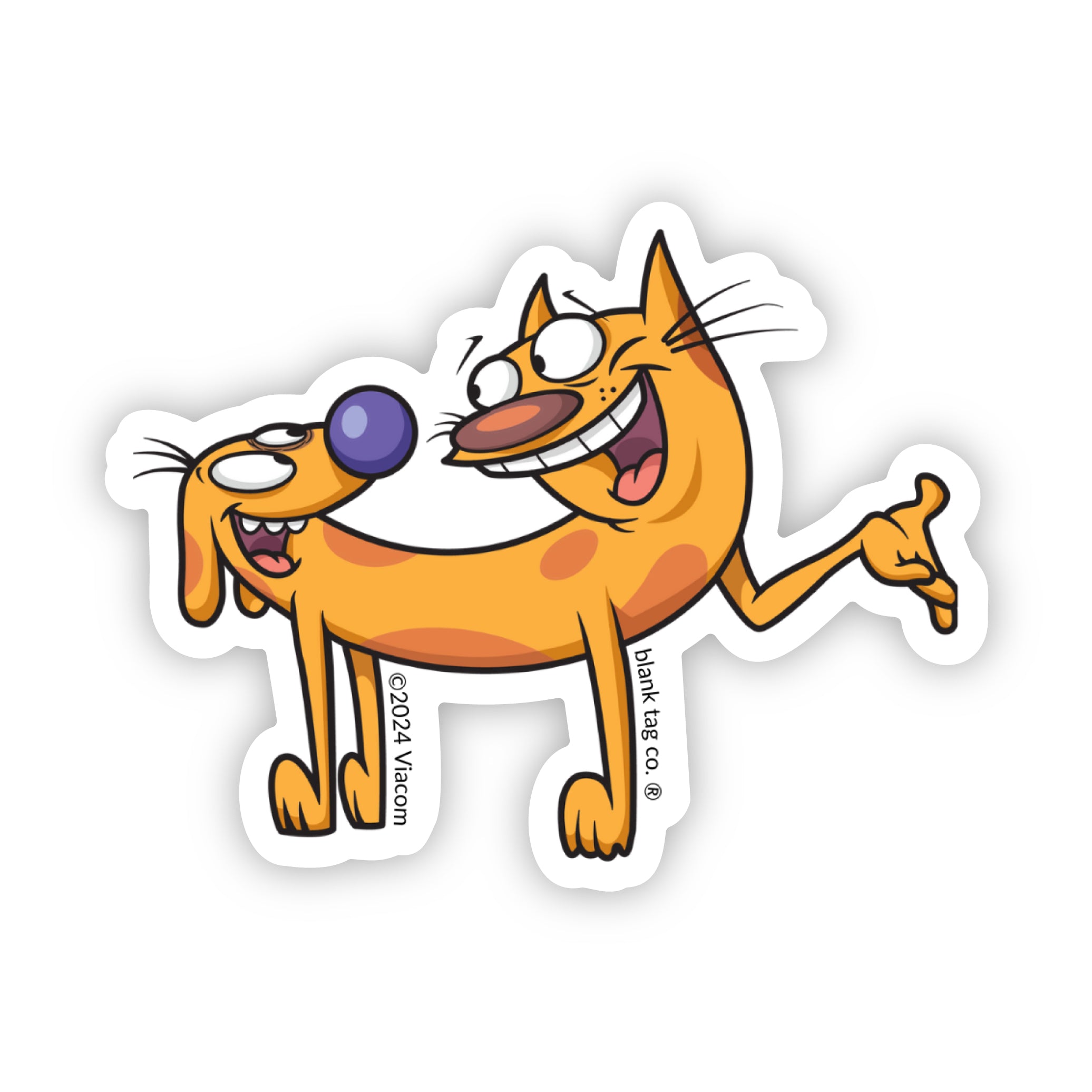 The Happy CatDog Sticker