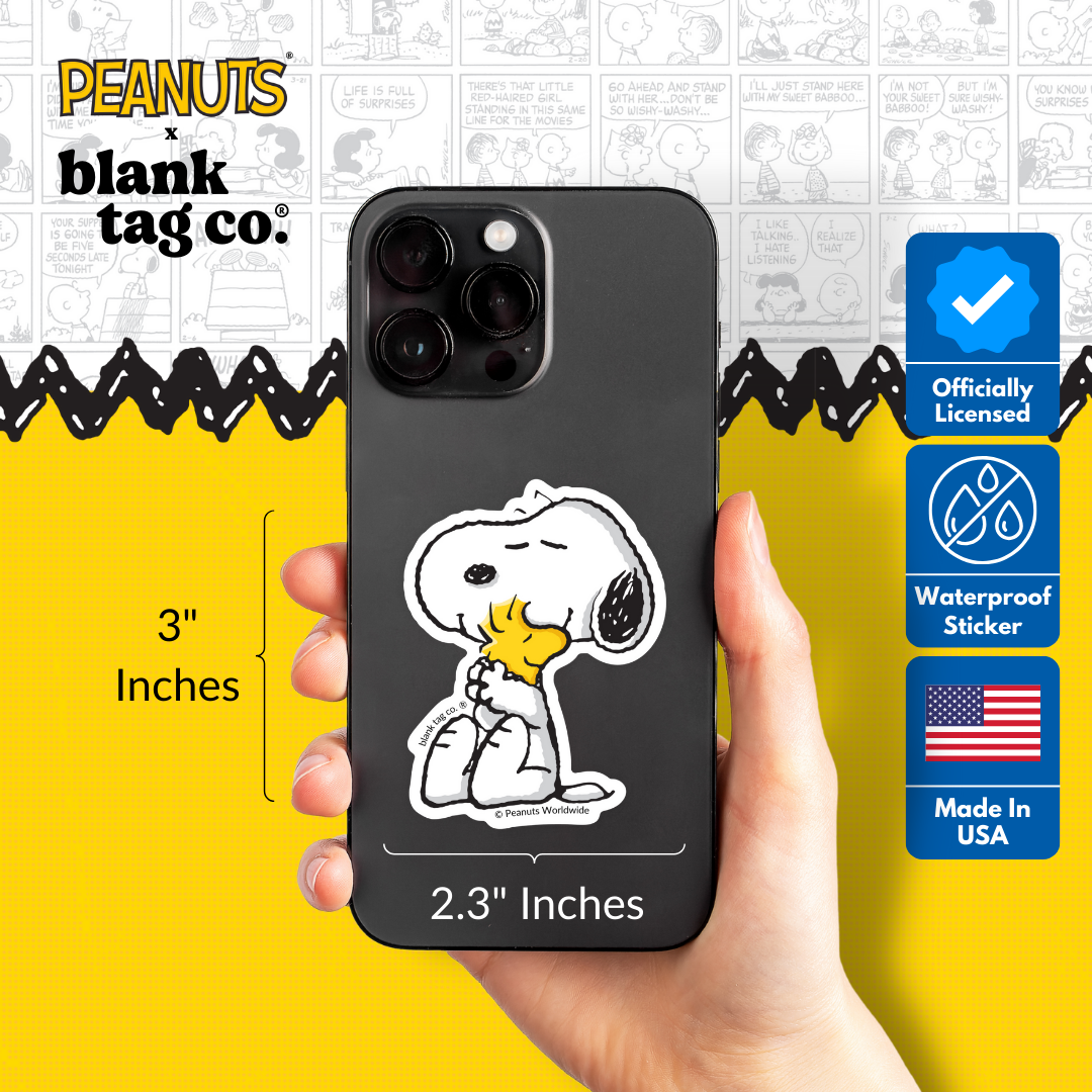 Peanuts® Snoopy Hugging Woodstock Sticker