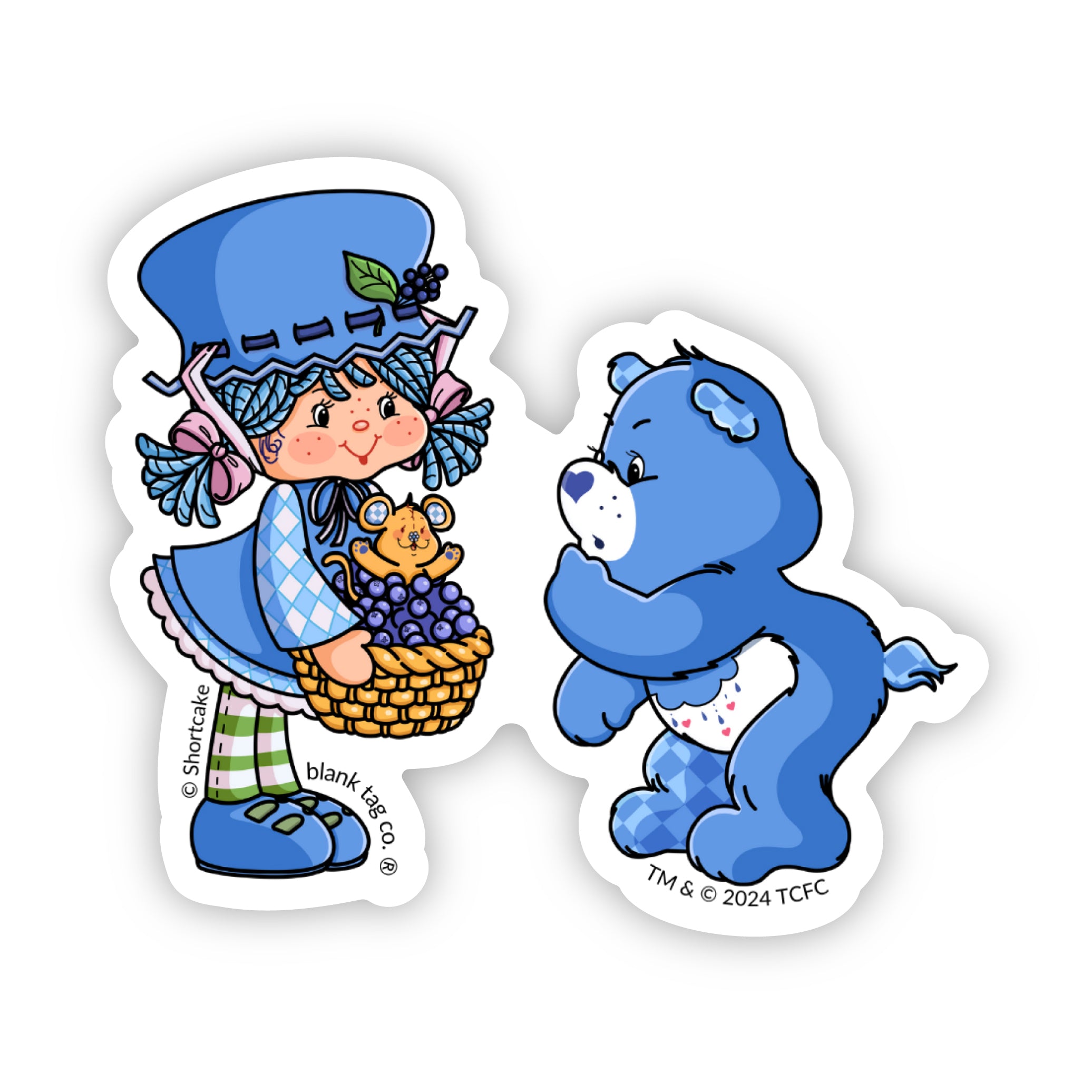 The Blueberry Muffin and Grumpy Bear Sticker