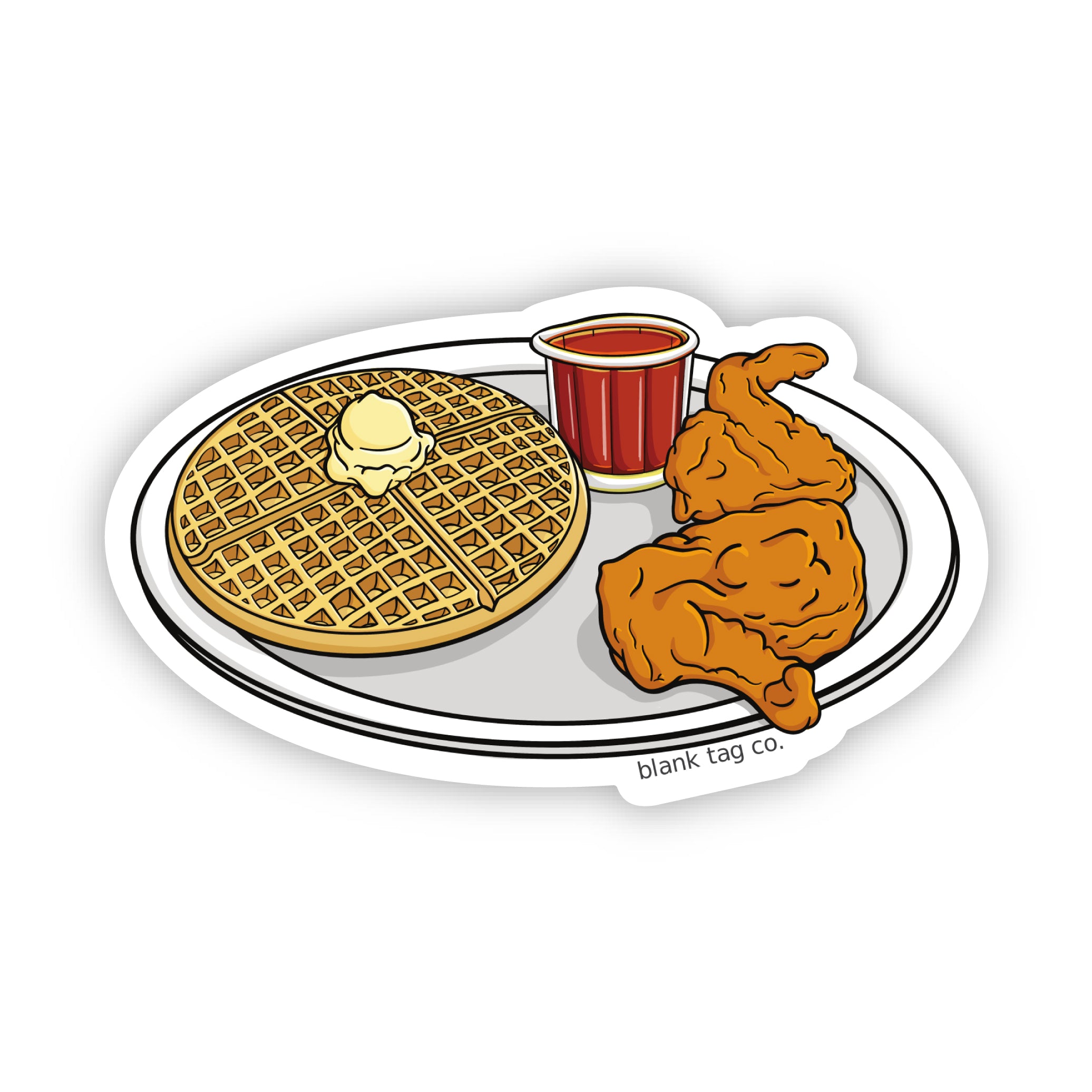 The Chicken And Waffles Sticker