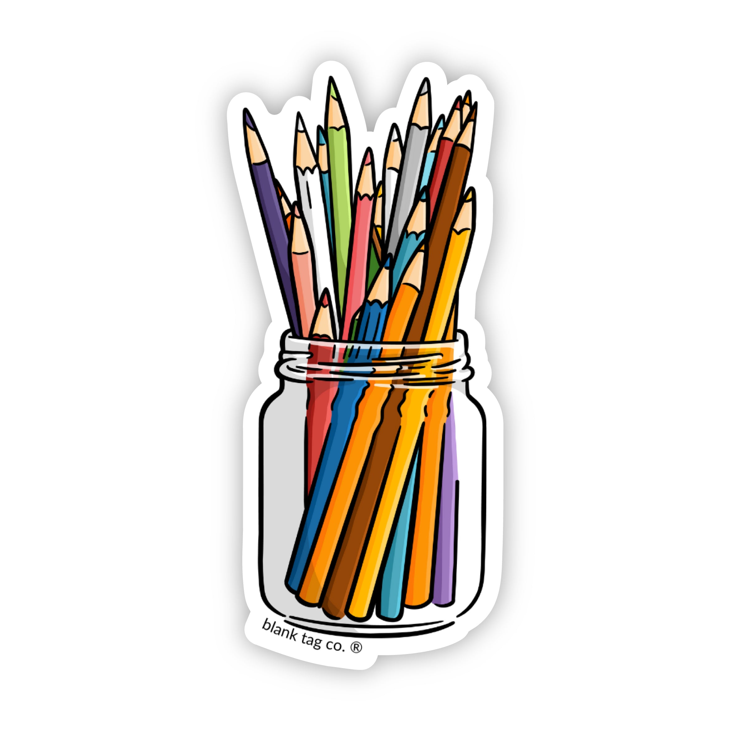 The Colored Pencils Sticker