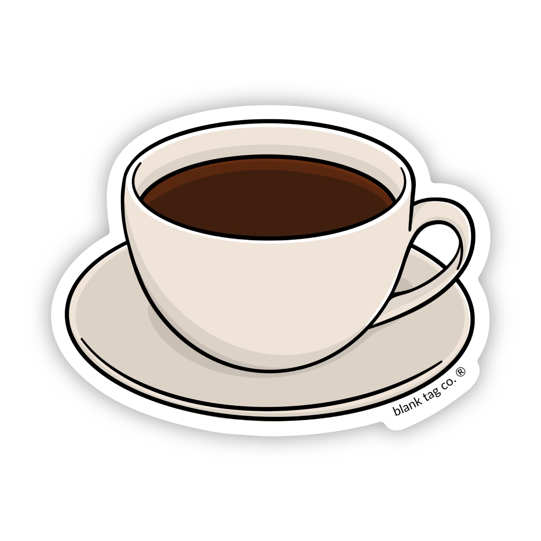 The Cup of Coffee Sticker