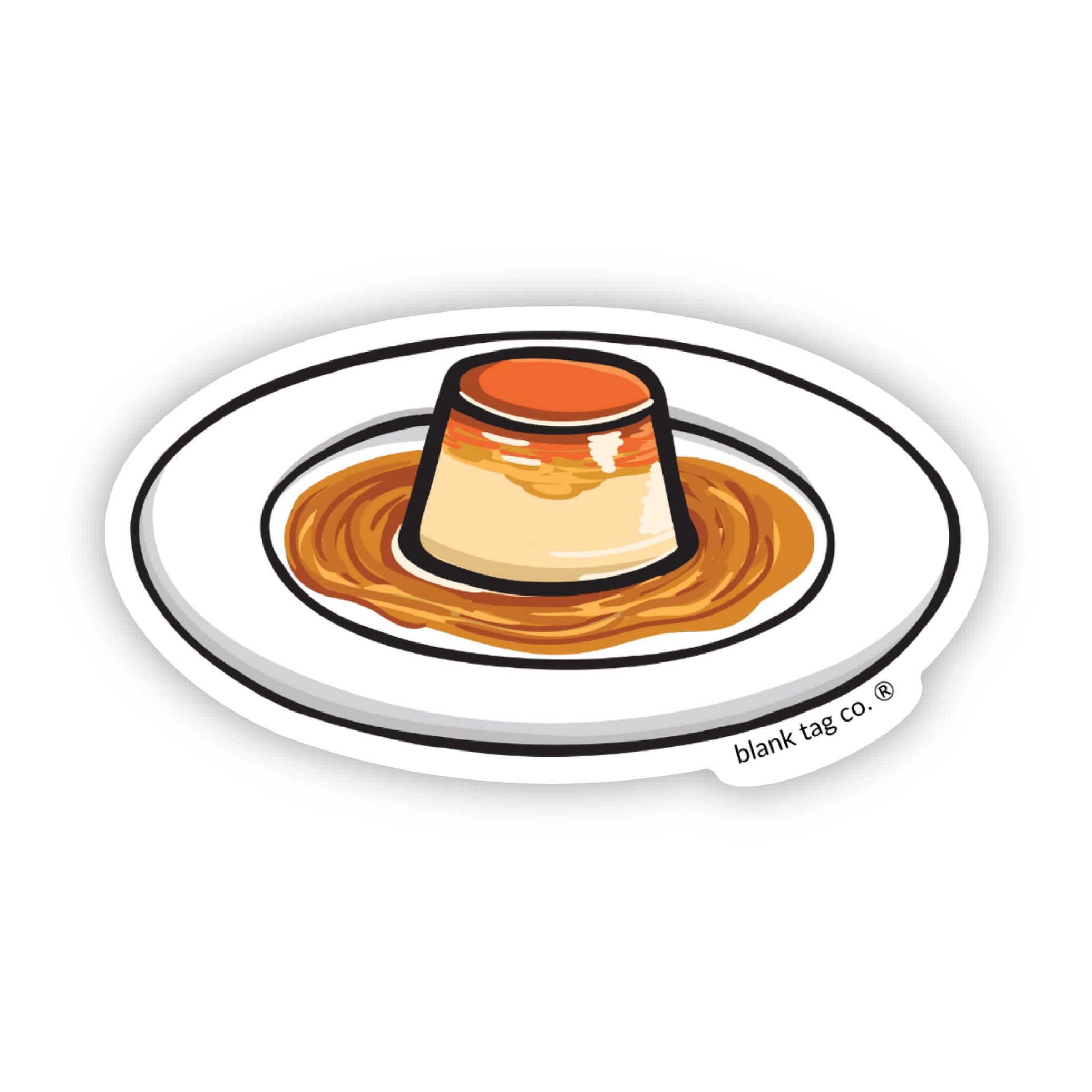 The Flan Sticker