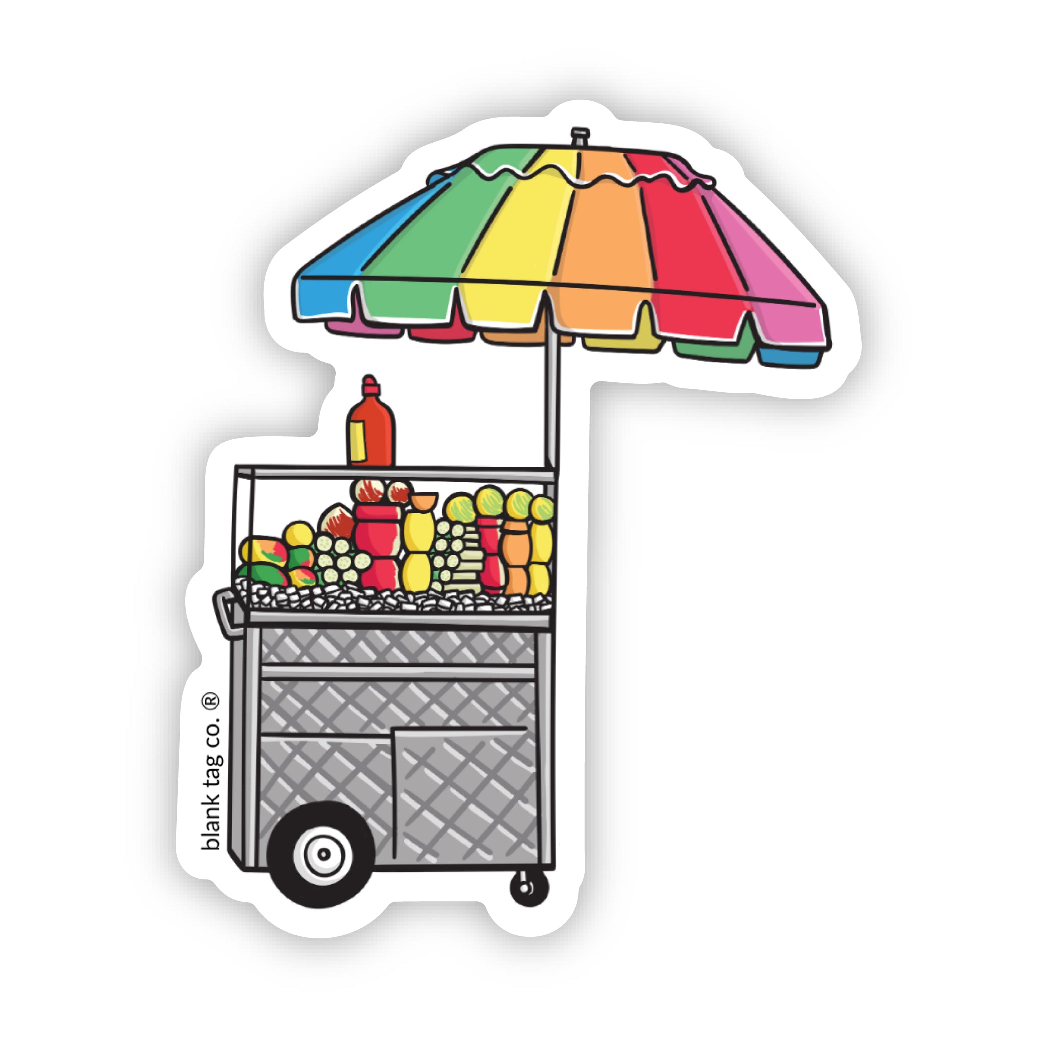 The Frutero Cart Sticker