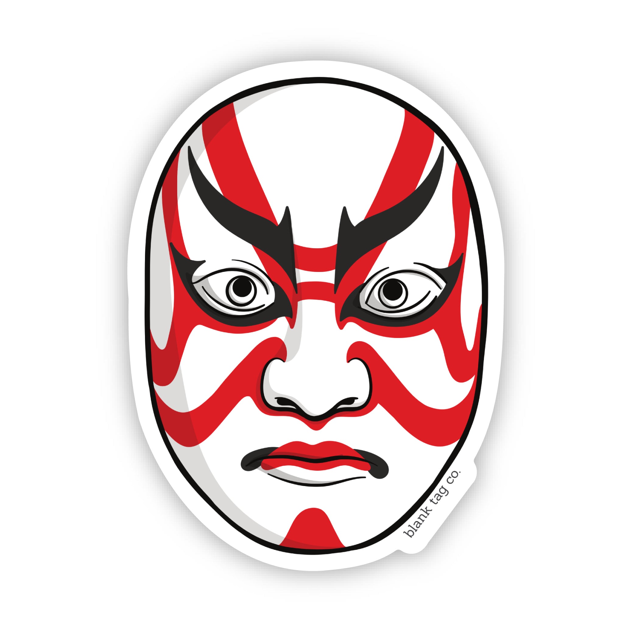 The Kabuki Mask Sticker