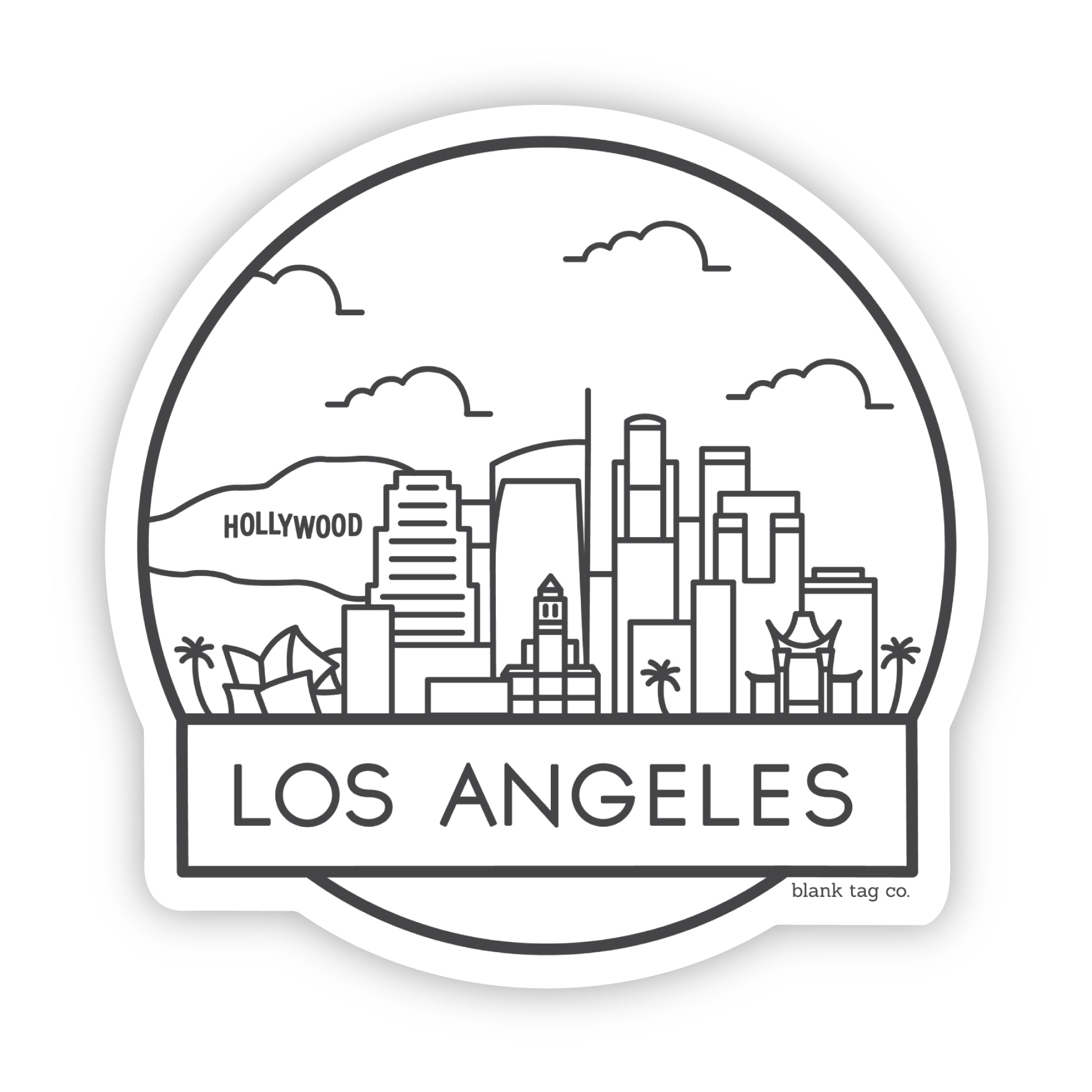 The Los Angeles Cityscape Sticker