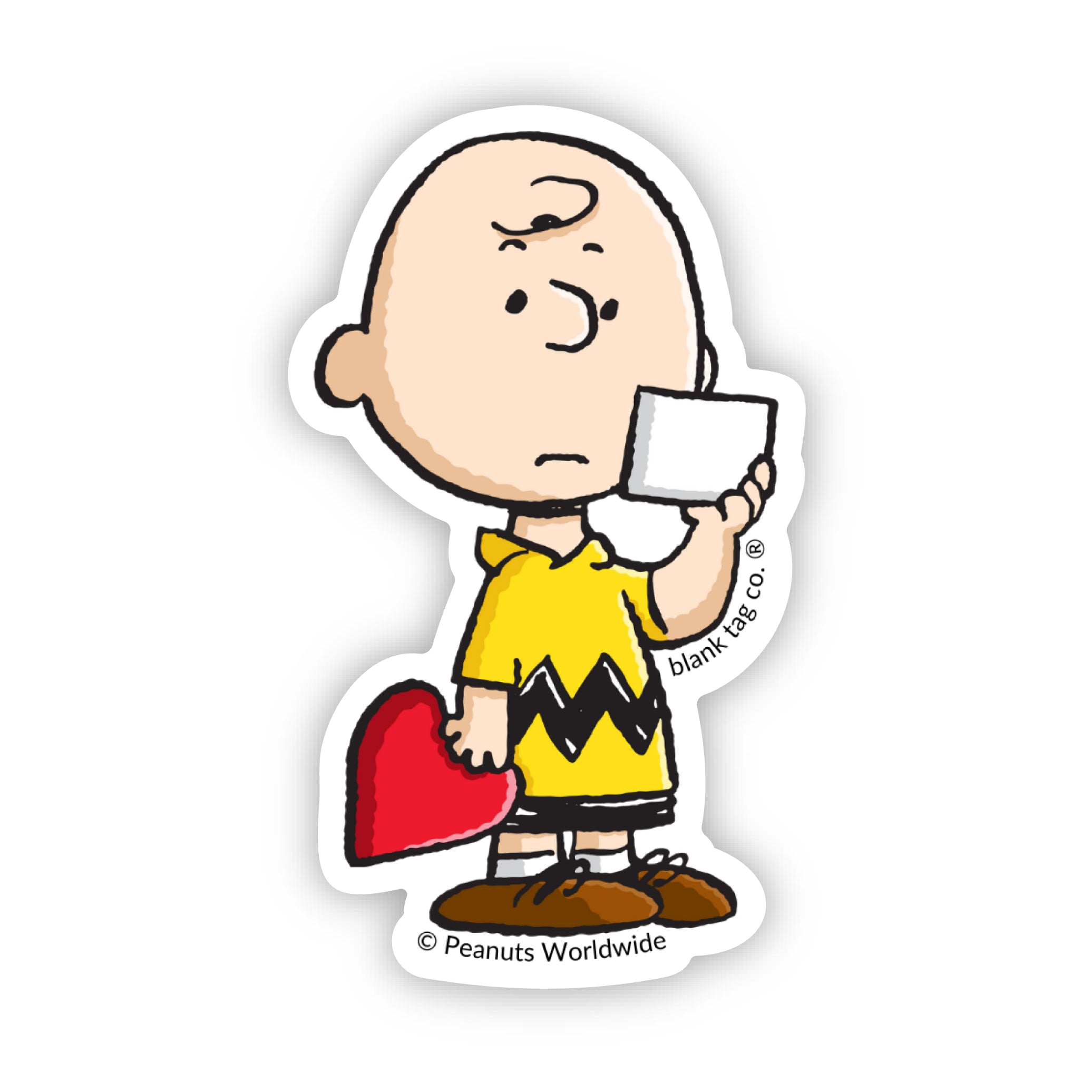 Peanuts® Lovestruck Charlie Brown Sticker