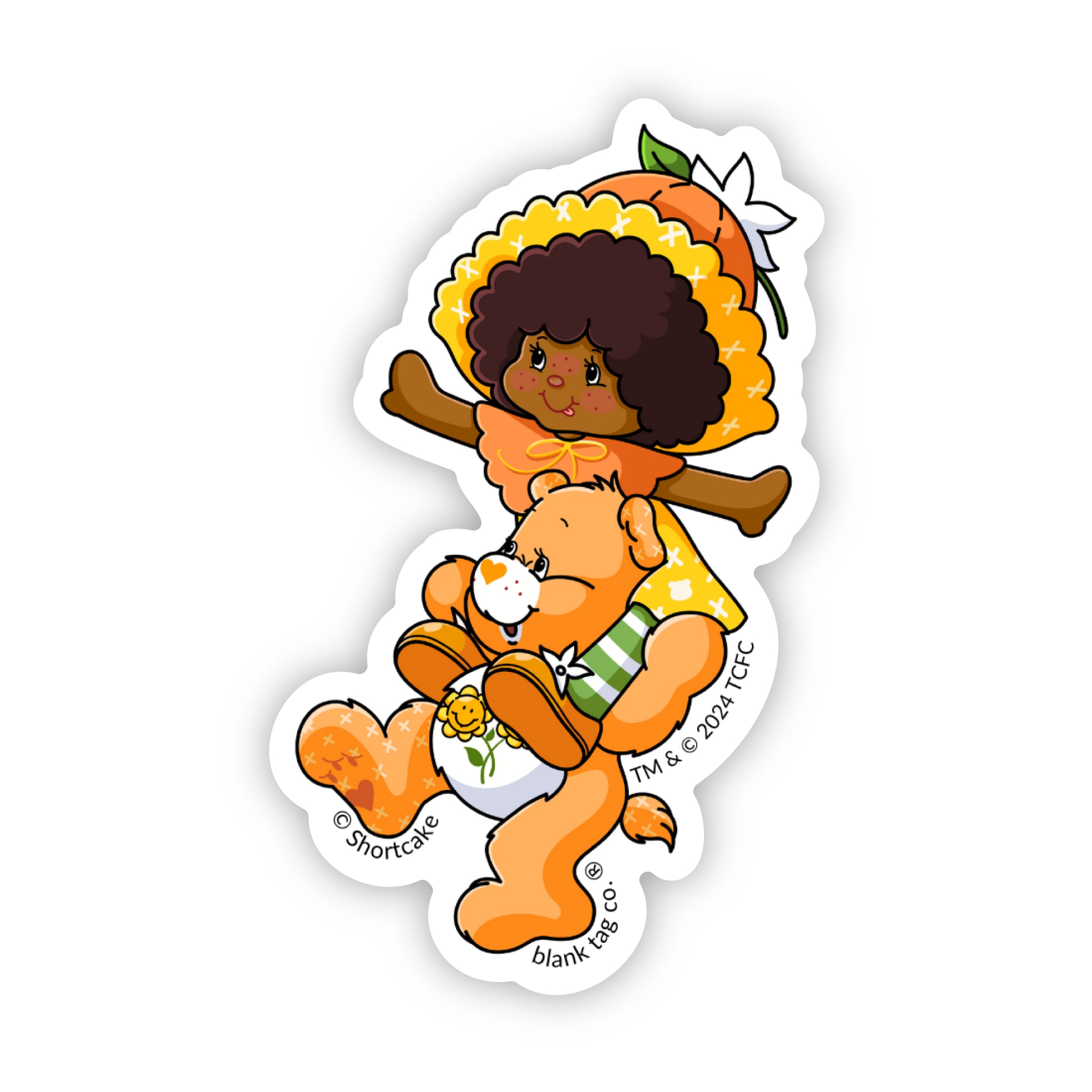 The Orange Blossom and Friend Bear Sticker