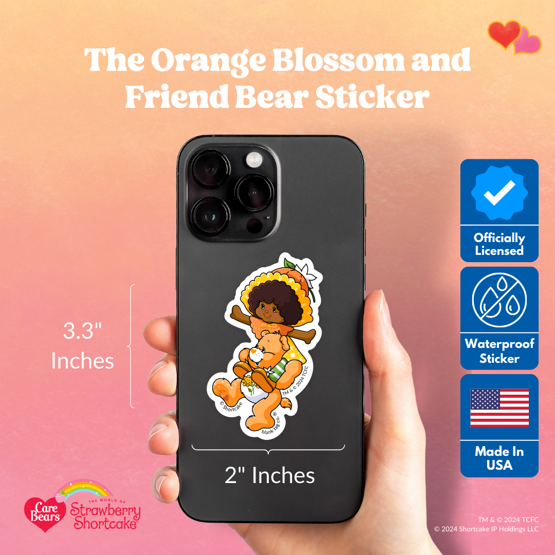 The Orange Blossom and Friend Bear Sticker