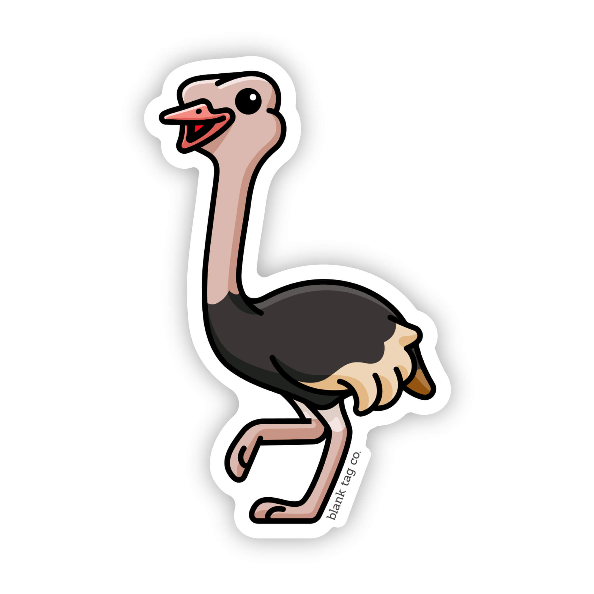 The Ostrich Sticker