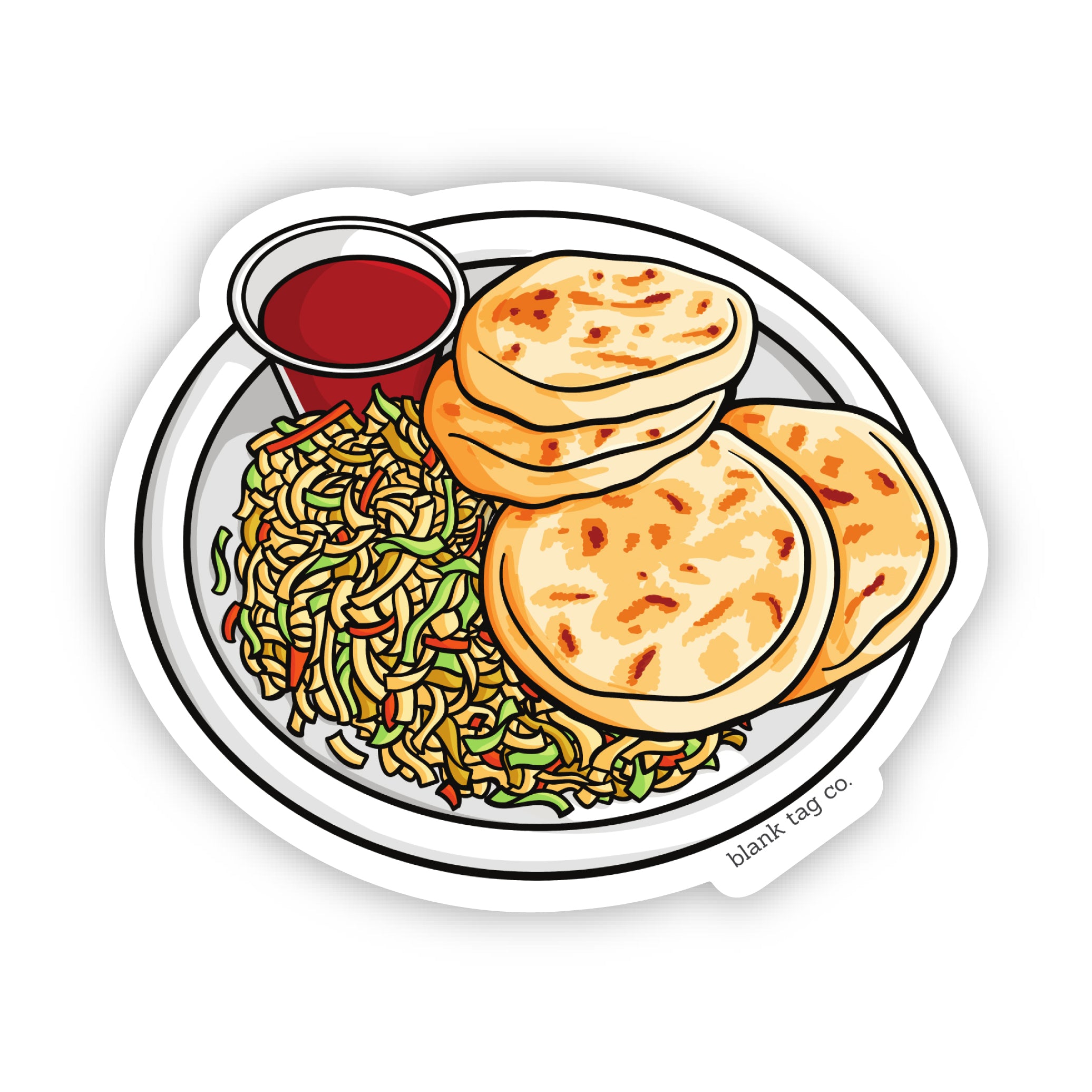 The Pupusas Sticker