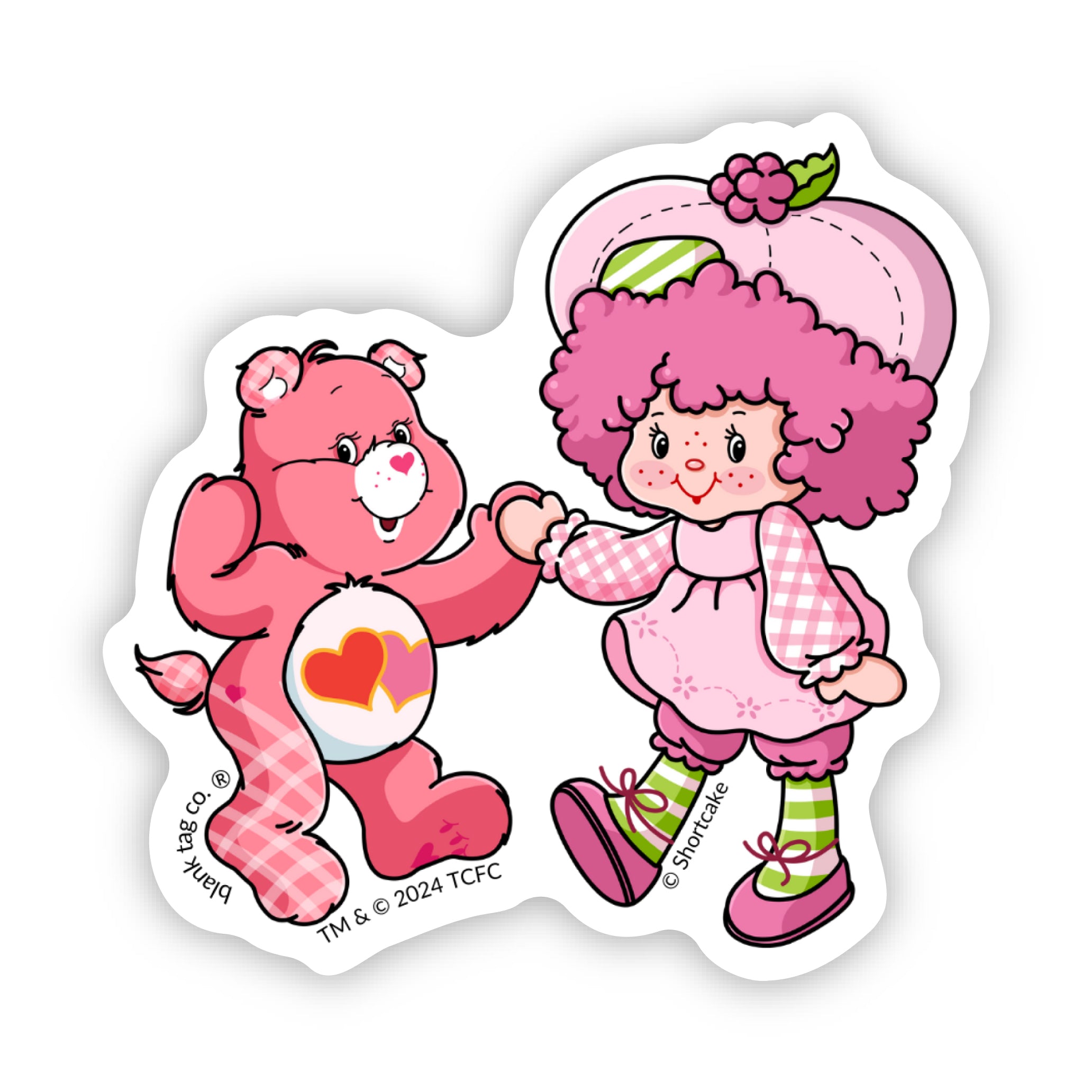 The Raspberry Tart and Love-a-Lot Bear Sticker