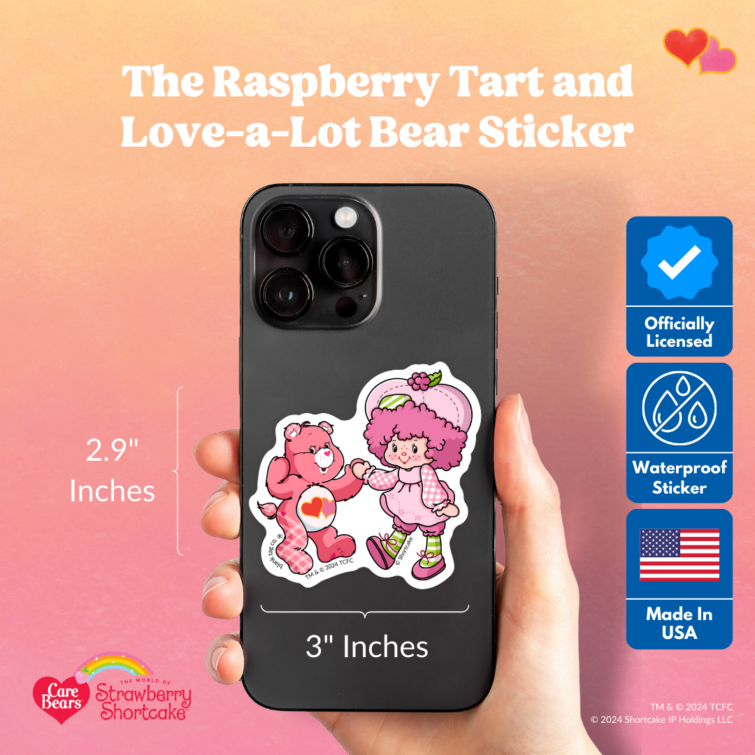 The Raspberry Tart and Love-a-Lot Bear Sticker