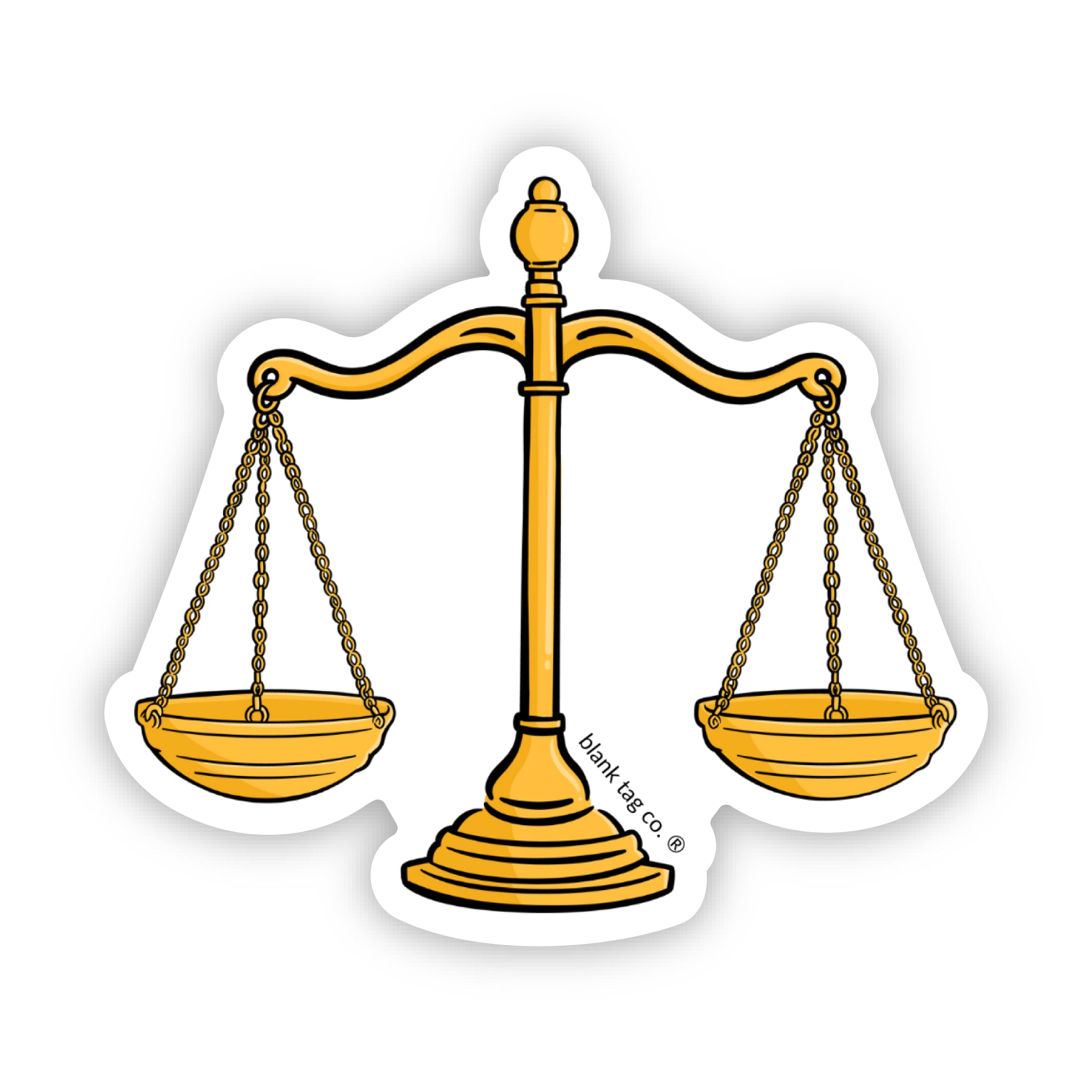 The Scales of Justice Sticker