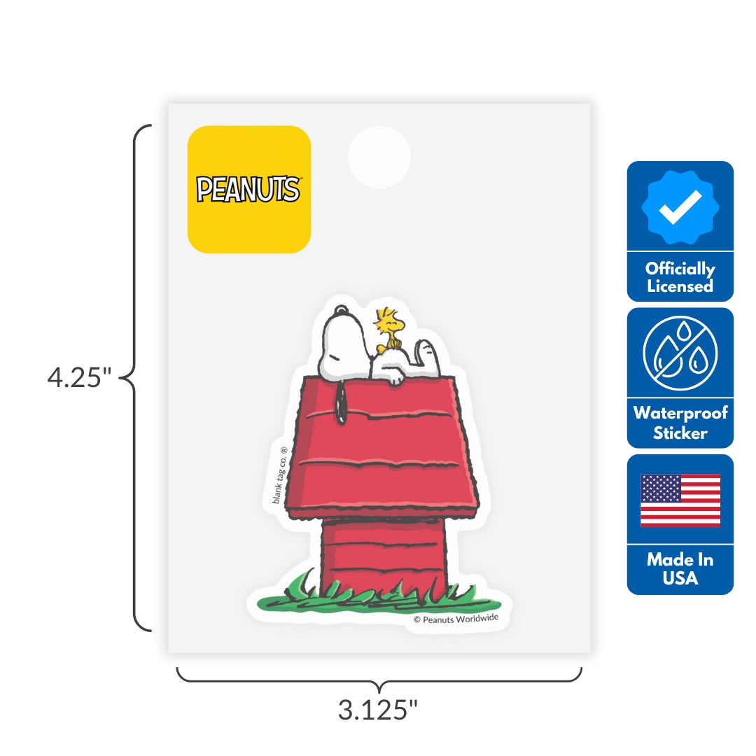 Peanuts® Snoopy 3-Pack Sticker Bundle - Waterproof Stickers for Water Bottles and Laptops