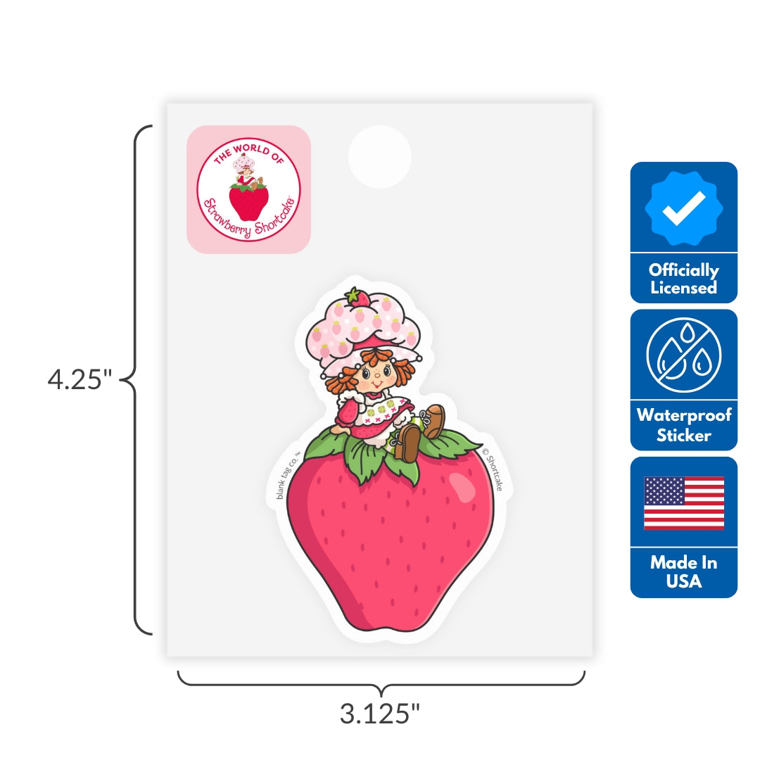 Strawberry Shortcake® 3-Pack Sticker Bundle - Waterproof Stickers for Water Bottles and Laptops