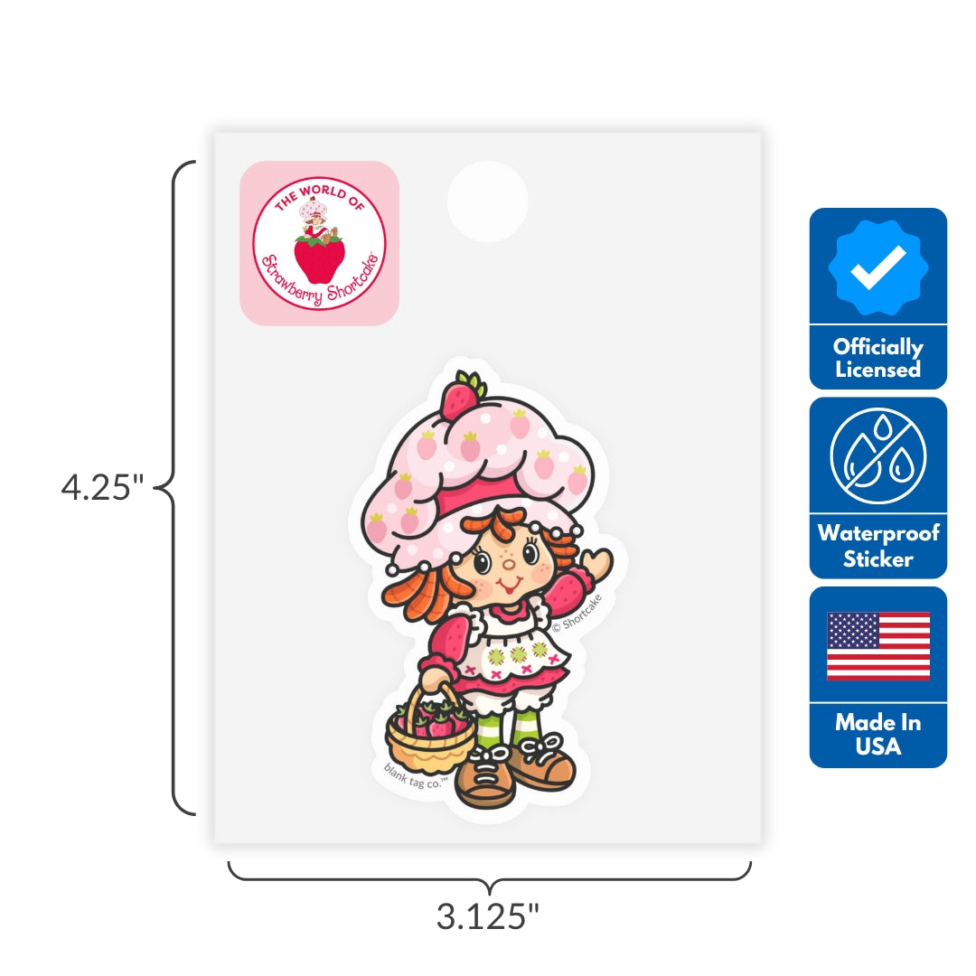 Strawberry Shortcake® 3-Pack Sticker Bundle - Waterproof Stickers for Water Bottles and Laptops