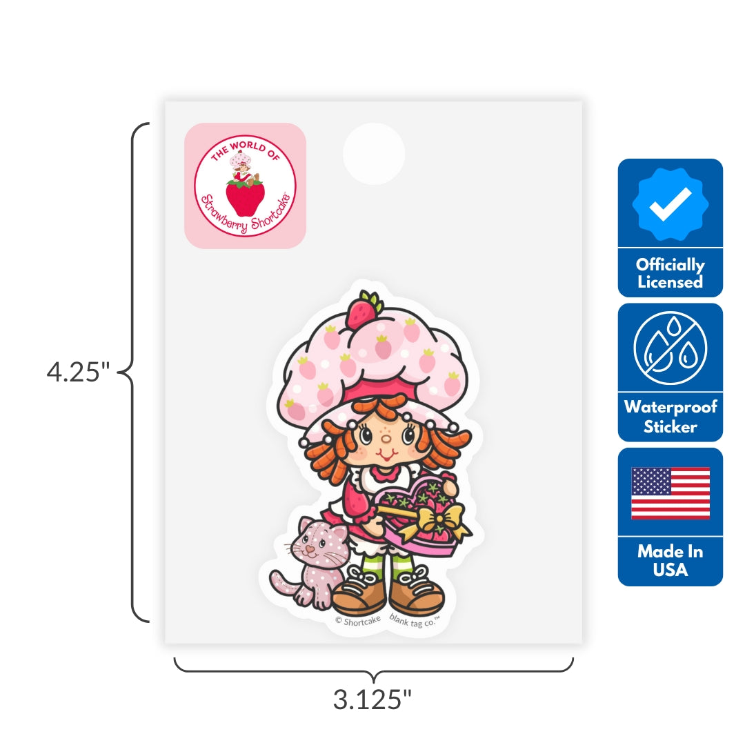 Strawberry Shortcake® Heartfelt 3-Pack Sticker Bundle - Waterproof Stickers for Water Bottles and Laptops