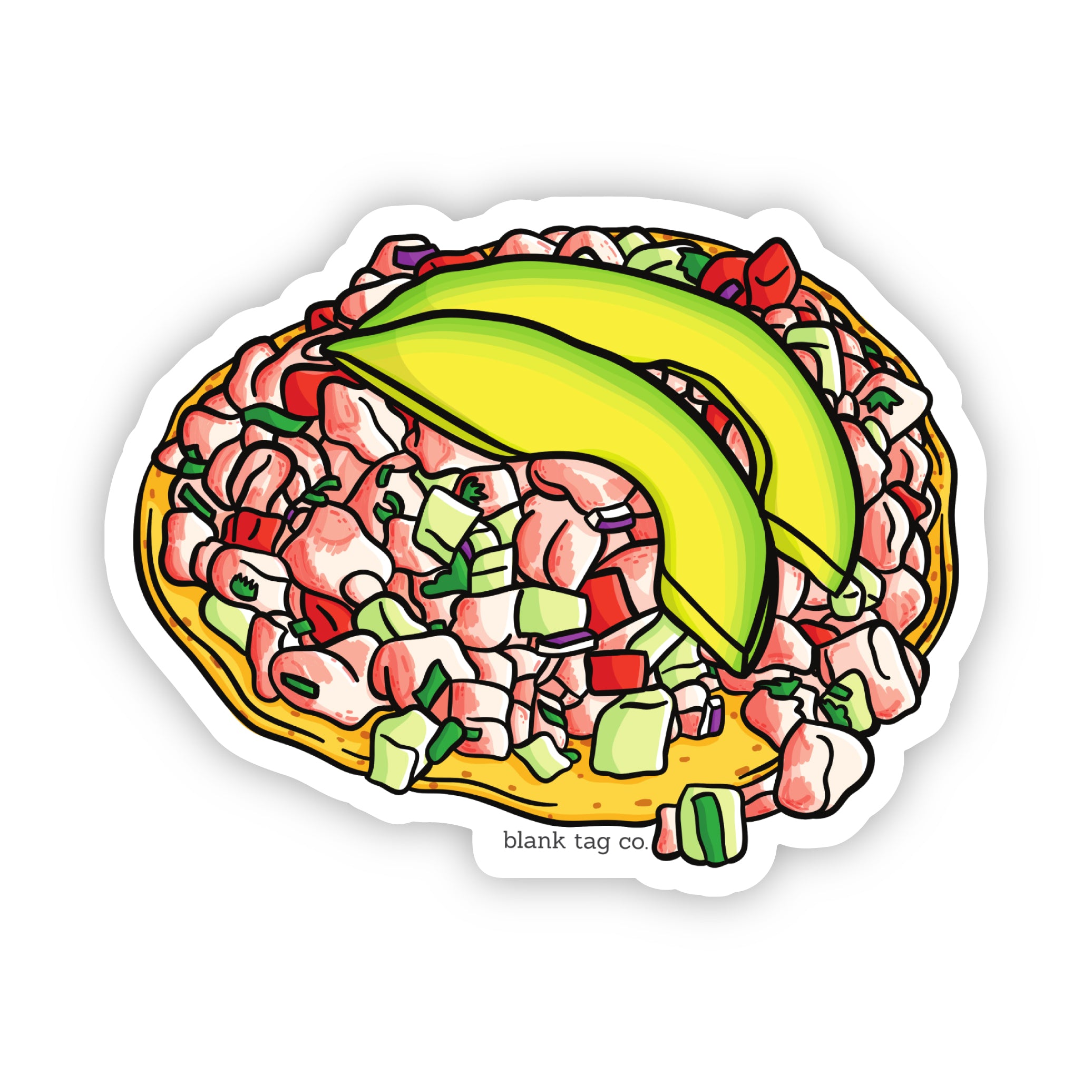 The Tostada de Ceviche Sticker