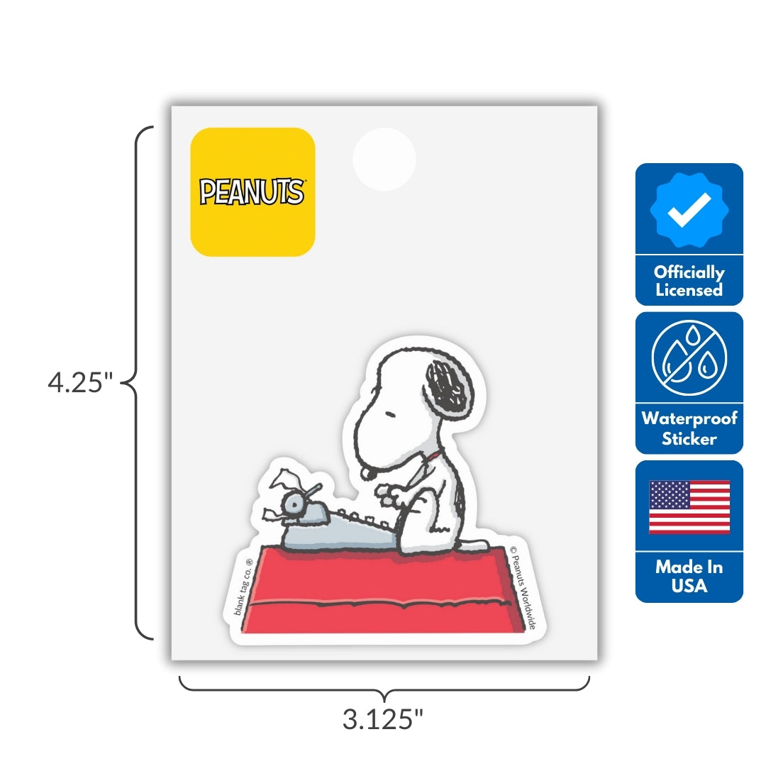 The Typing Snoopy Sticker