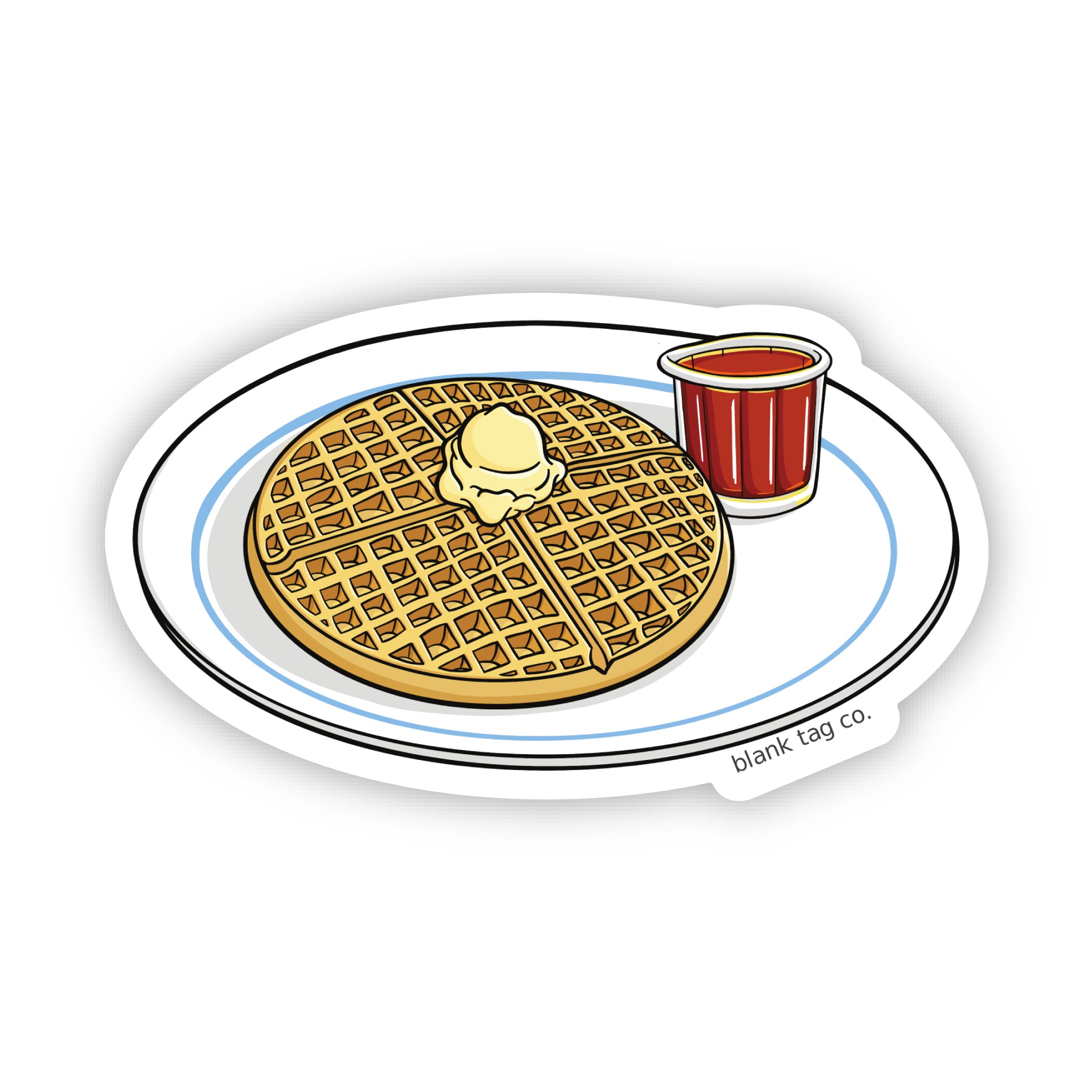 The Waffle Sticker