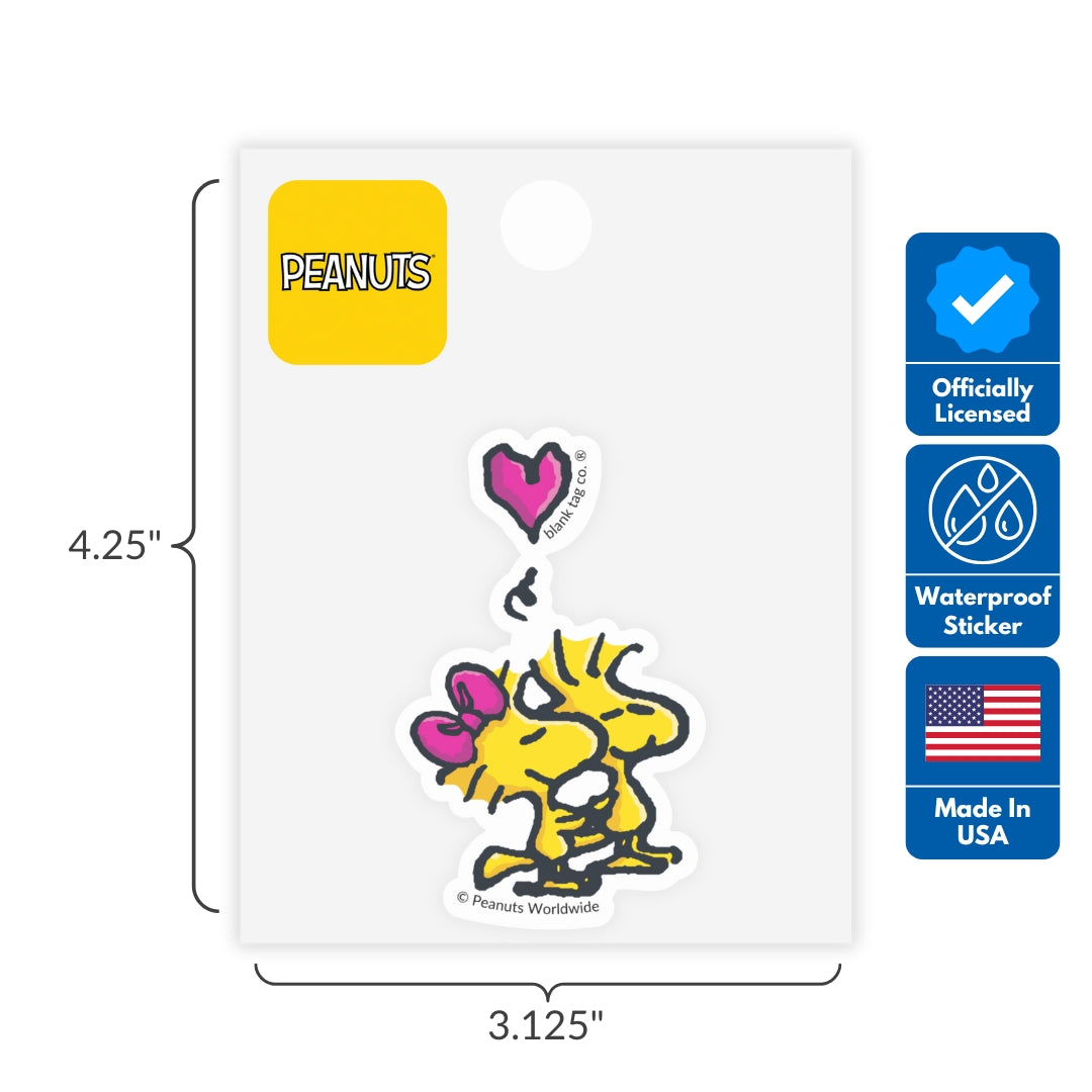 Peanuts® Woodstock In Love Sticker