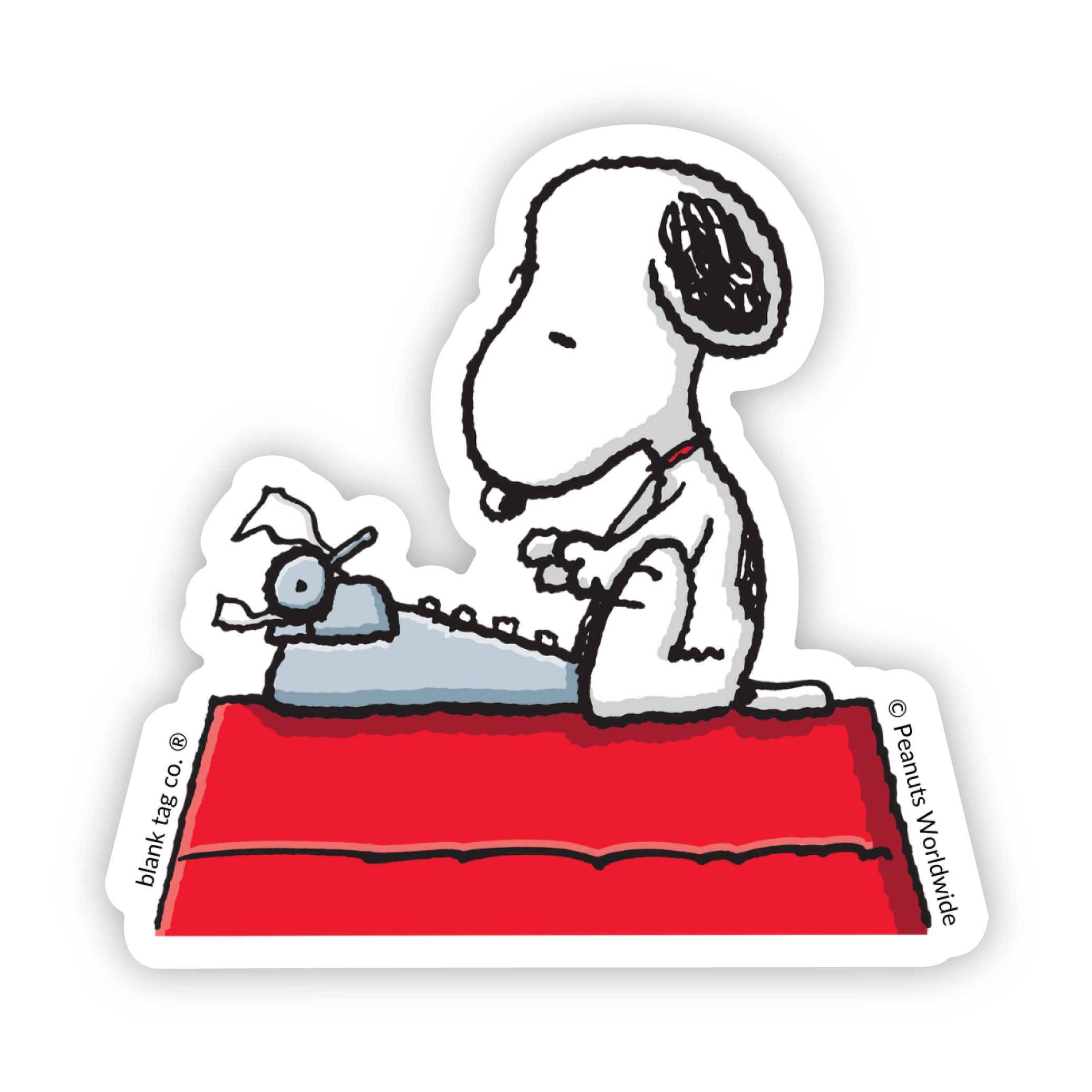 The Typing Snoopy Sticker