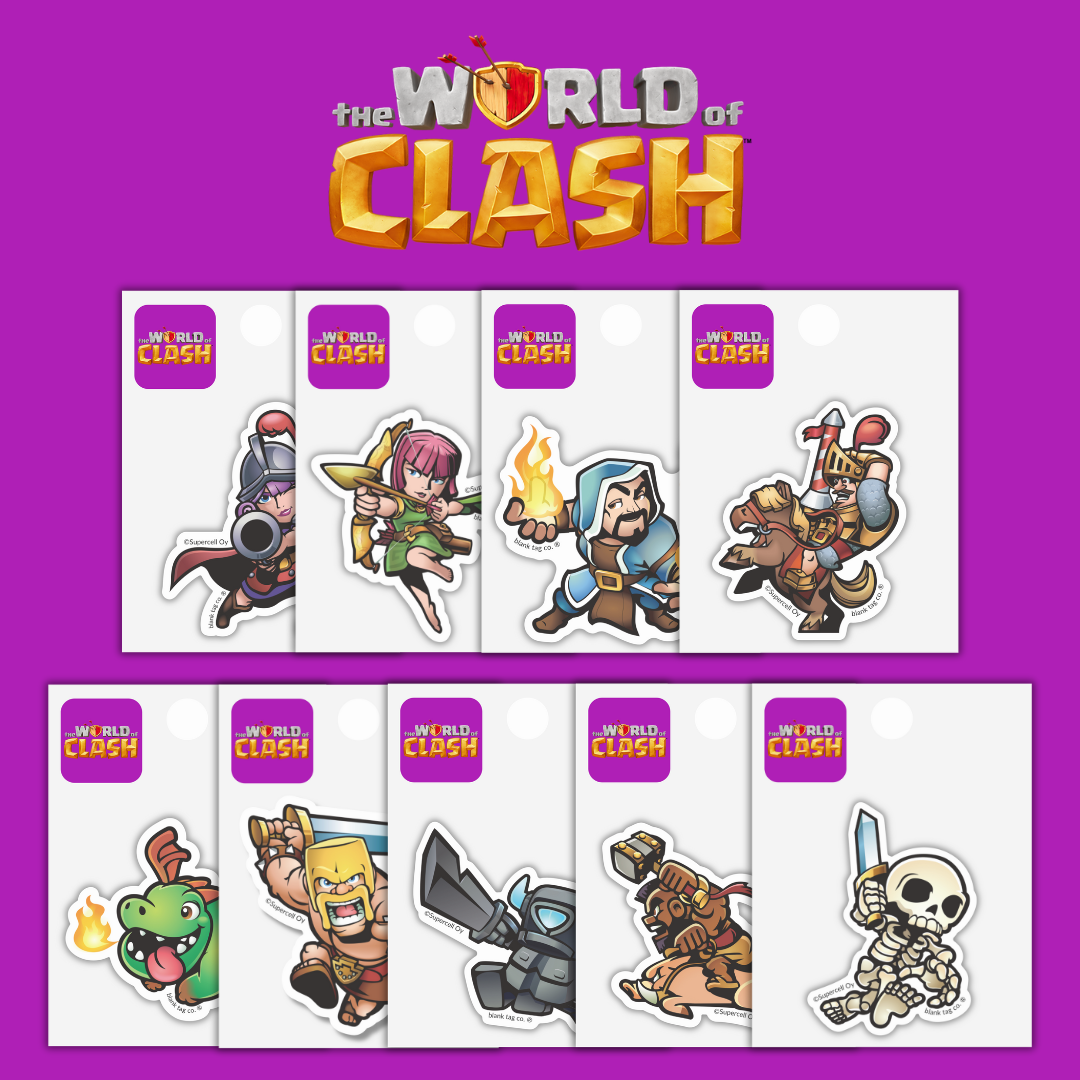 The World of Clash Sticker Bundle