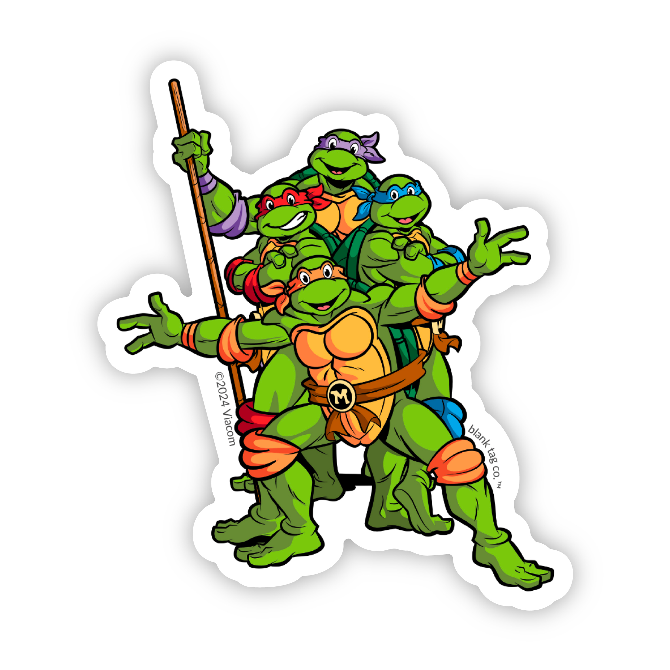 The Group TMNT Pose Sticker