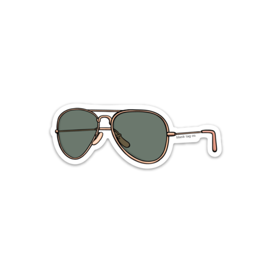 The Aviator Sunglasses Sticker